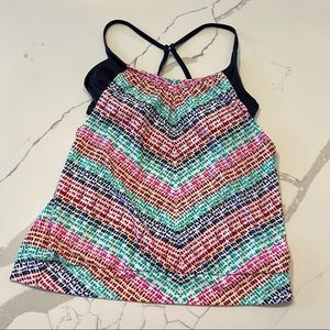 3/$20💟 
Athleta Moxy Blousy Tankini Swim Suit Top 34 B/C swimwear dots modest
